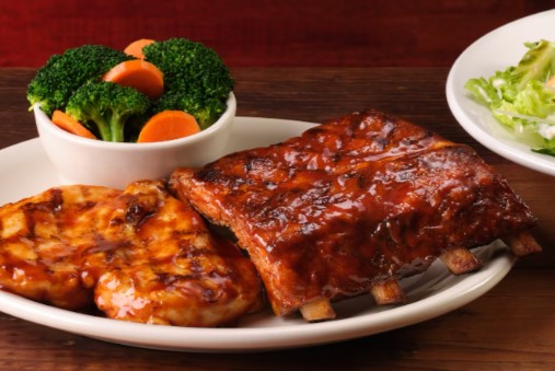 Texas Roadhouse Grilled BBQ Chicken and Ribs